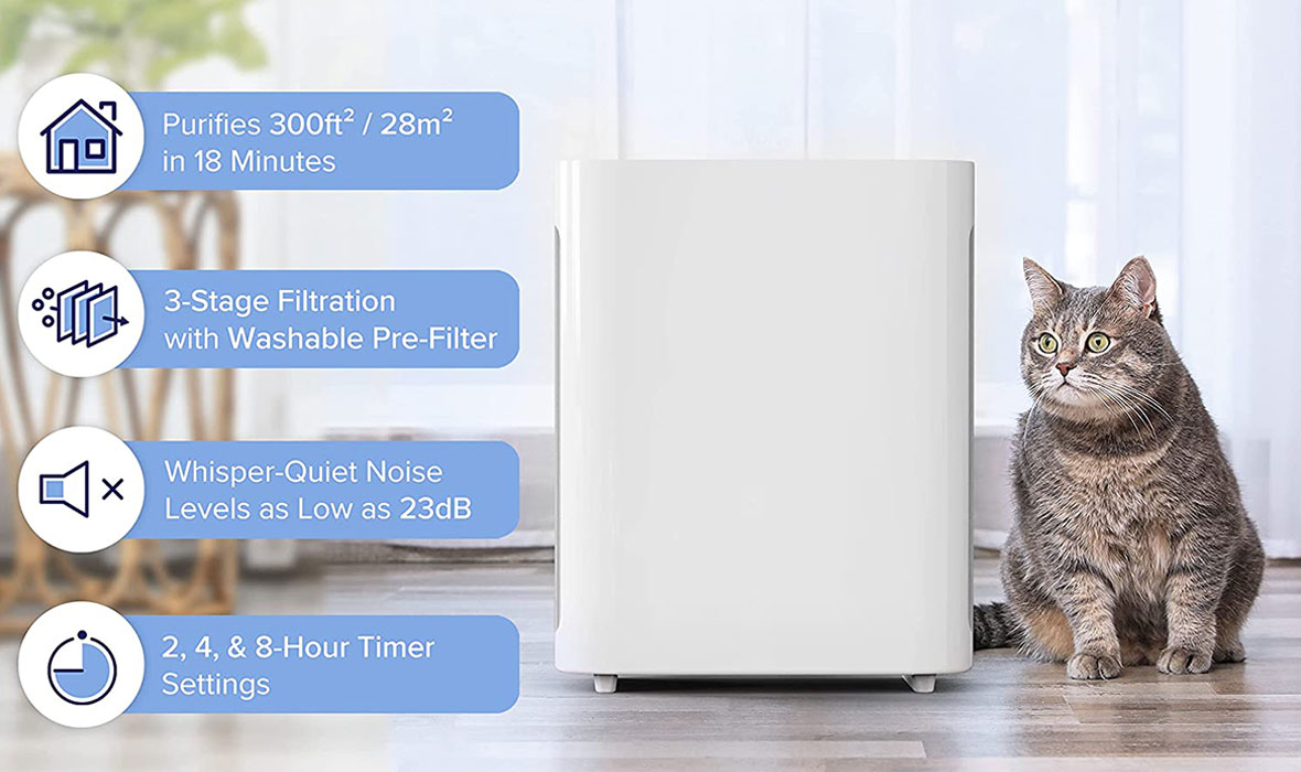 LEVOIT Air Purifier With Washable Filter for Home Large Room